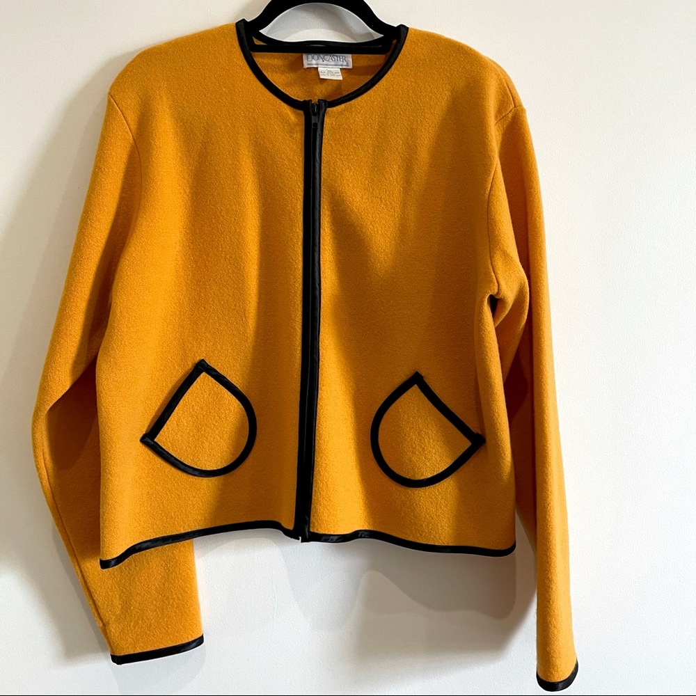 Vintage Doncaster Wool Zip-Up Sweater